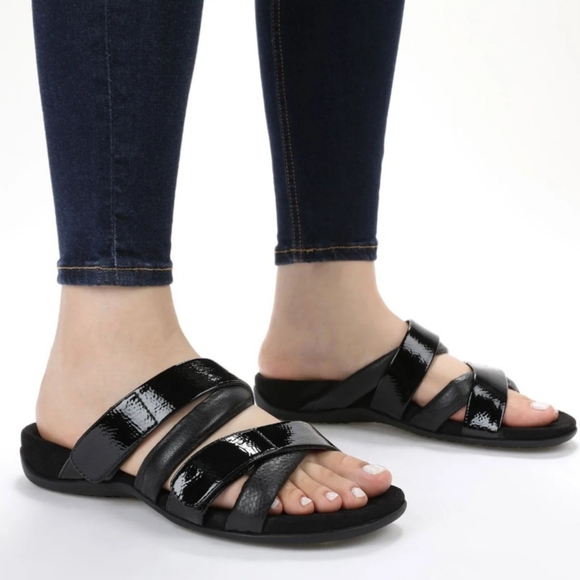 Vionic Shoes - Vionic Hadlie Women's Orthotic Slide Sandals ~BLACK ~6M **NEW